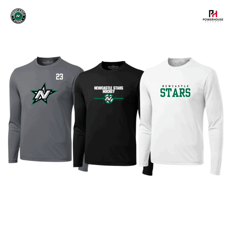 Stars Youth Generic Brand Long Sleeved Athletic T-Shirt