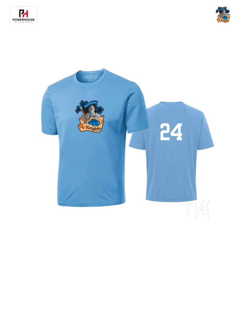 Knights Youth School Shirt with Custom Number
