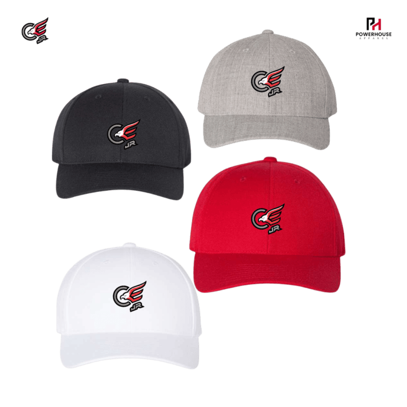 Clarington JR Eagles Curved Visor Snapback Hat