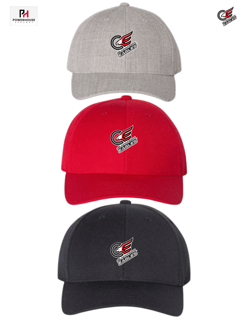 Clarington Eagles Curved Visor Snapback Hat