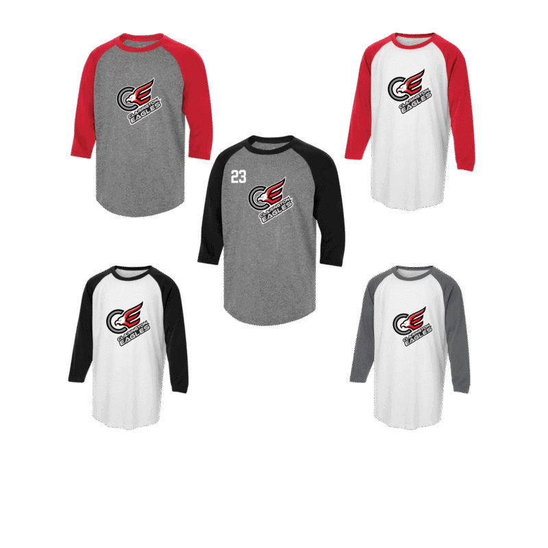 Clarington Eagles Youth Generic Brand Athletic Baseball Style Shirt