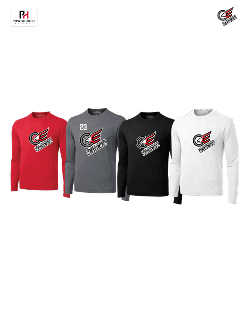 Clarington Eagles Youth Generic Brand Long Sleeved Athletic T-Shirt