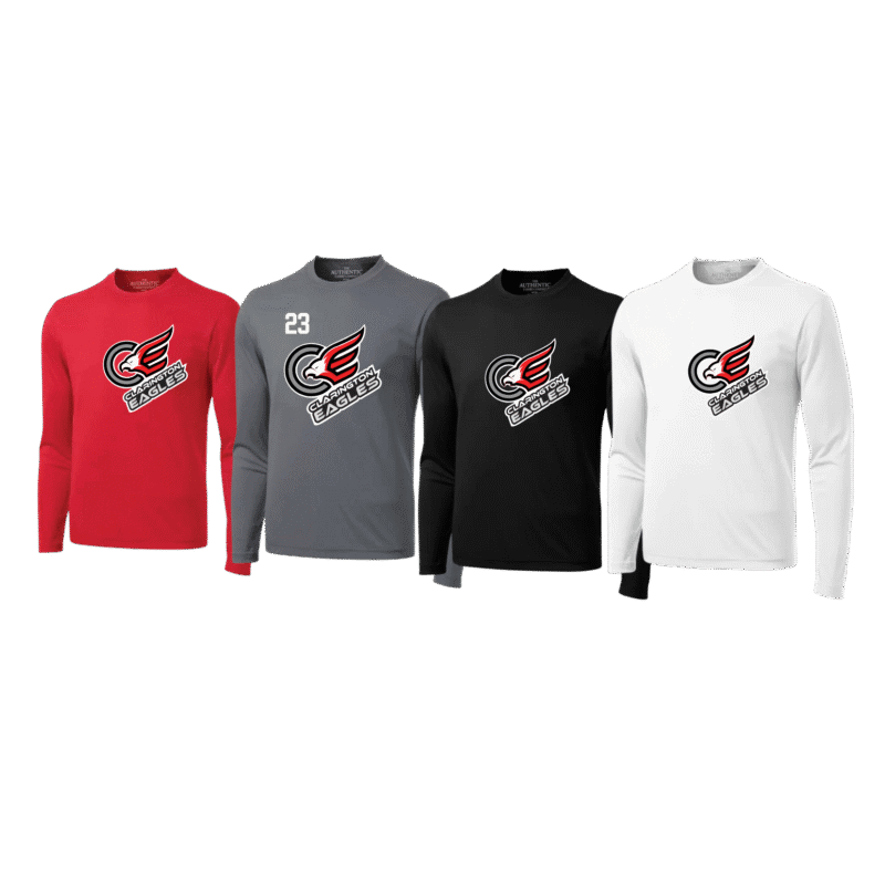 Clarington Eagles Youth Generic Brand Long Sleeved Athletic T-Shirt