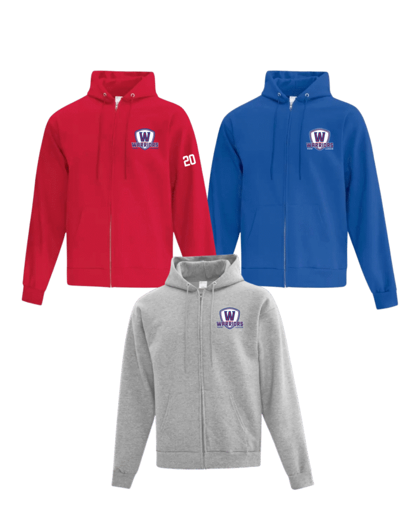 Warriors Youth Generic Brand Full Zip Hoodie