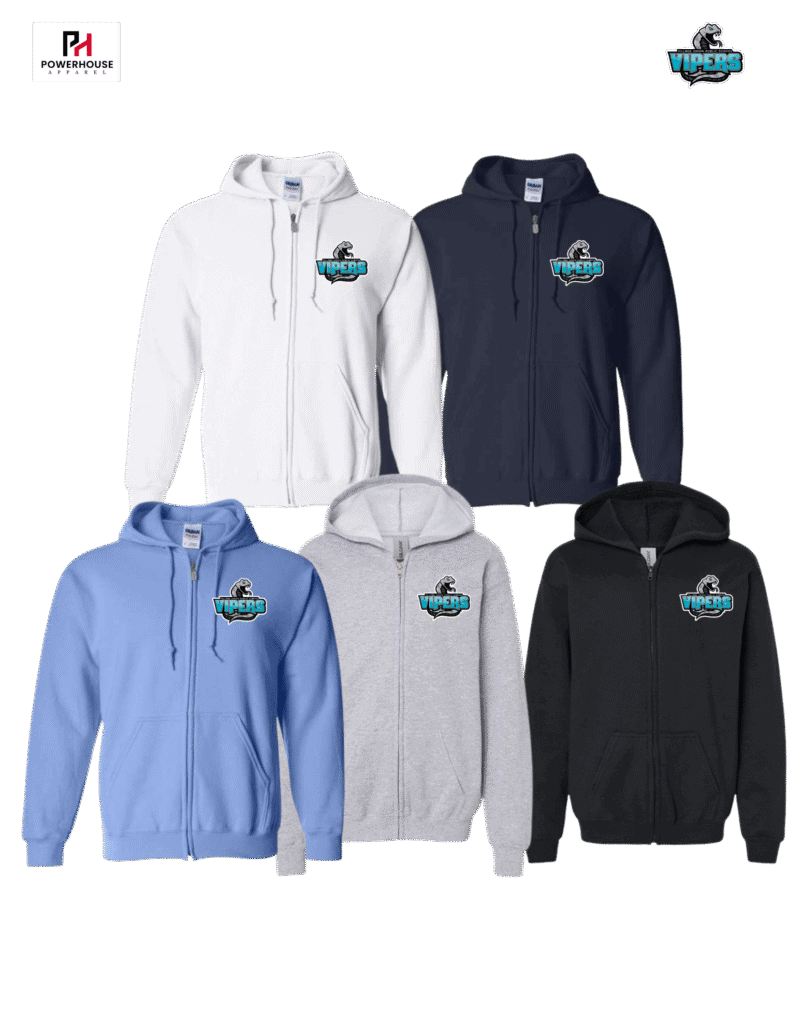 Vipers Adult Generic Brand Full Zip Hoodie