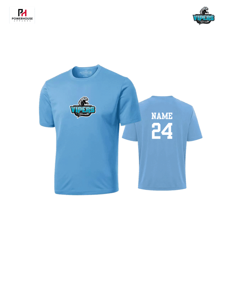 Vipers School Shirt With Custom Name and Number