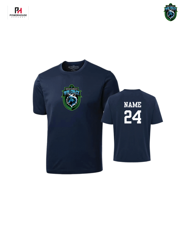 Westcreek School Shirt With Custom Name and Number