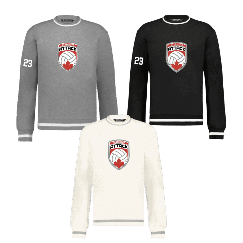 Durham Attack Holloway Adult Unisex Heritage Prep Crewneck Sweatshirt with Custom Team Name - Image 3