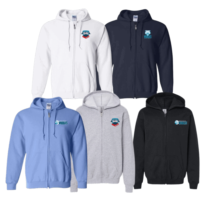 Wildcats Adult Generic Brand Full Zip Hoodie