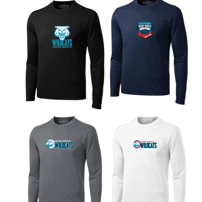 Wildcats Adult Generic Brand Long Sleeved Athletic T-Shirt