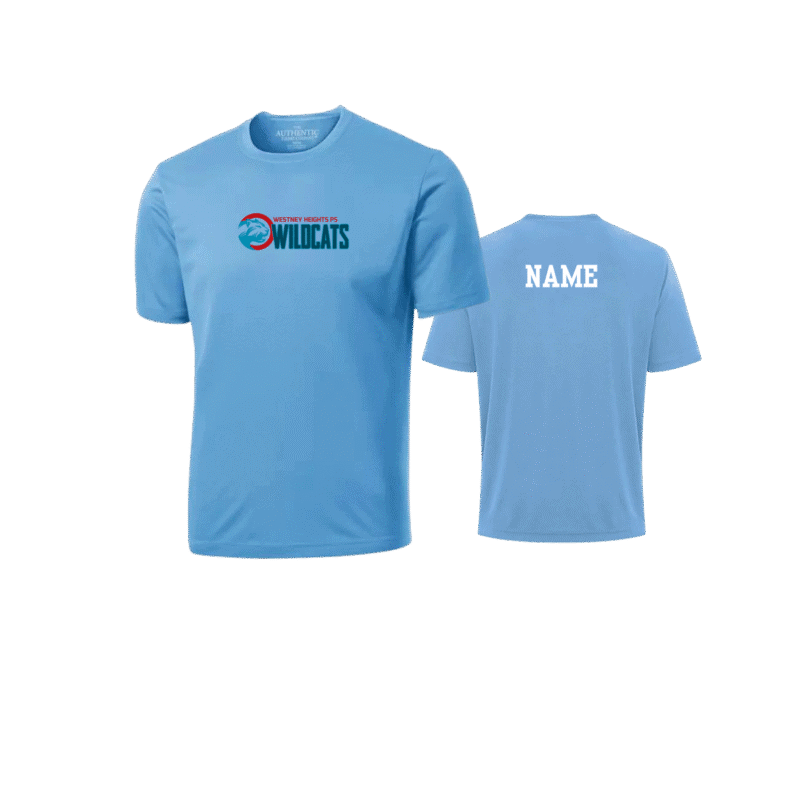 Wildcats School Shirt With Custom Name
