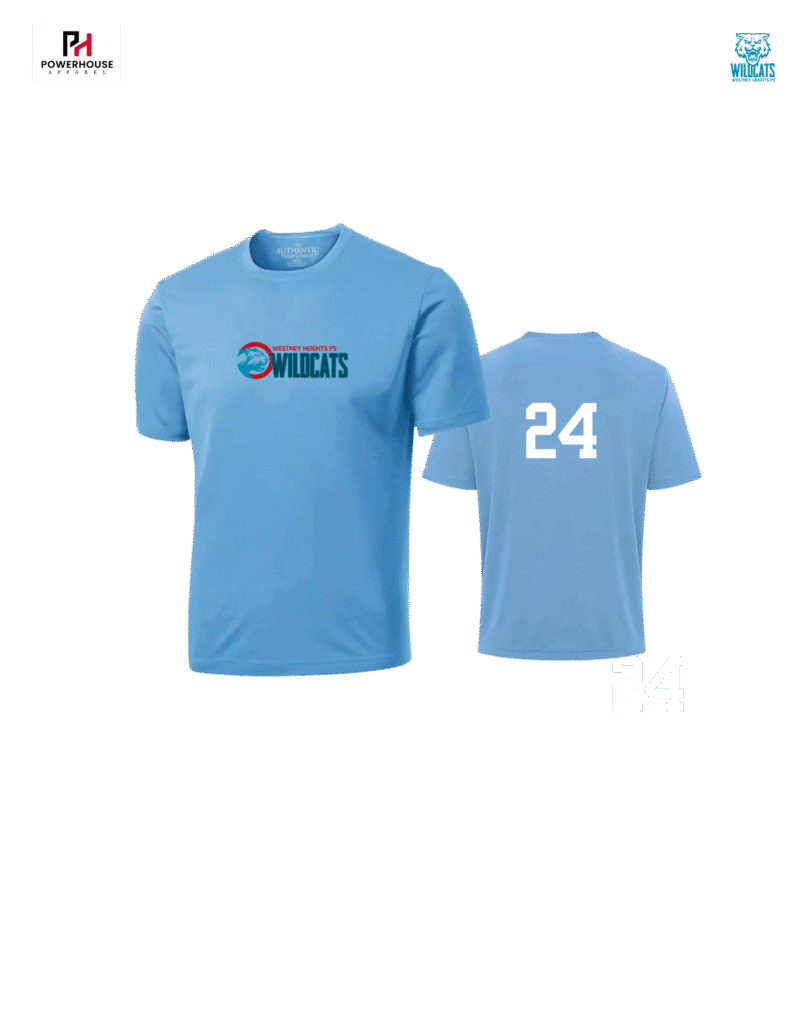 Wildcats Youth School Shirt with Custom Number