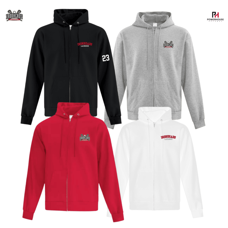 IRONHEADS Adult Generic Brand Full Zip Hoodie