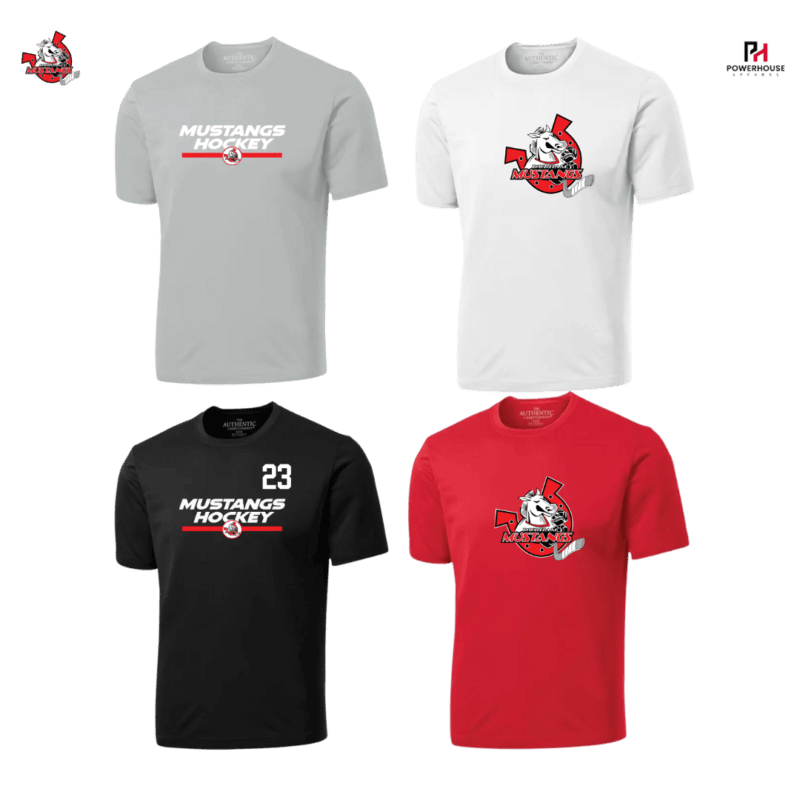 MUSTANGS Youth Generic Brand Athletic T-Shirt