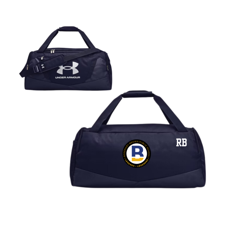 Rosemary Brown Medium Duffle Bag With Custom Initials