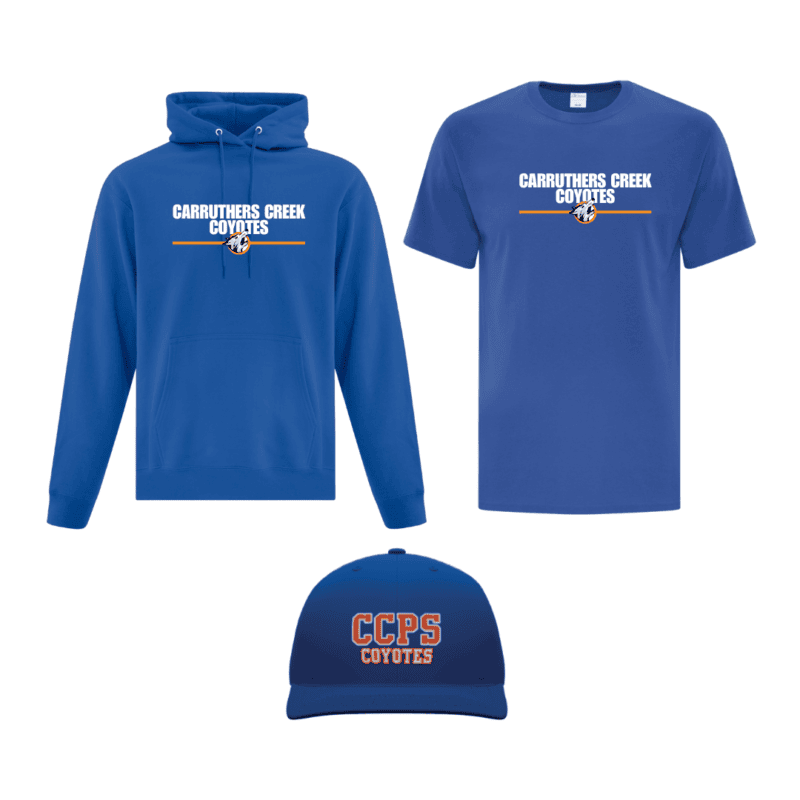 CARRUTHERS CREEK COYOTES SCHOOL SPIRIT KIT WITH HAT