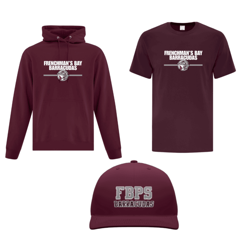 FRENCHMAN'S BAY BARRACUDAS SCHOOL SPIRIT KIT WITH HAT
