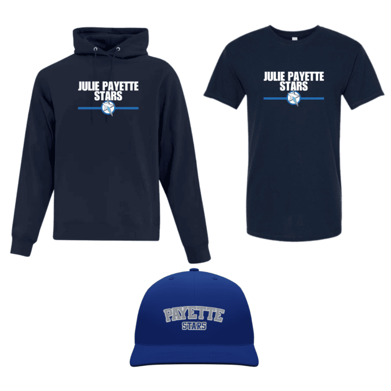 JULIE PAYETTE STARS SCHOOL SPIRIT KIT WITH HAT
