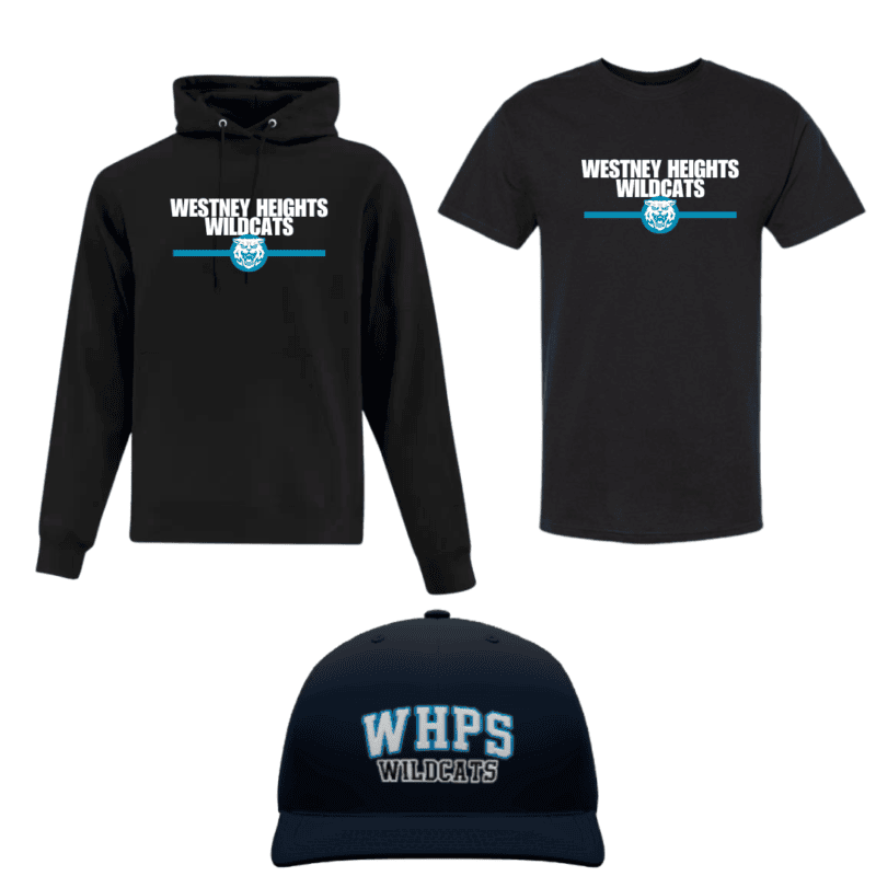 WESTNEY HEIGHTS WILDCATS SCHOOL SPIRIT KIT WITH HAT