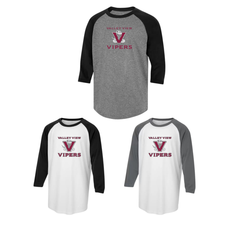 Valley View Adult Generic Brand Athletic Baseball Style Shirt